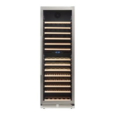 Avanti WCD165DZ3S 23 1/2" DESIGNER Series 1 Section Commercial Wine Cooler w/ (2) Zones - 163 Bottle Capacity, 120v, Silver