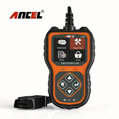 TEMU Ancel As200 Obd2 Scanner Car Code Reader Engine Analyzer Eobd Obd2 Automotive Diagnostic Tool Obd 2 Tools Obdii Code Scanner Read Clear Codes The Mil Fits For 12v 16pin Cars