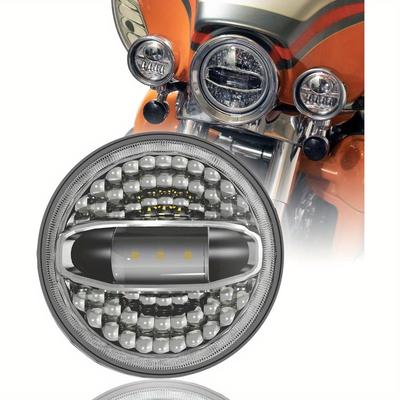 TEMU Sunpie 5d 7 Inch Head Light Compatible With H_arley Street / Tri , Compatible With , Compatible With , Compatible With Softail Deluxe/ Heritage