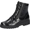 Schnürstiefelette WALDLÄUFER "H-SERENA", Damen, Gr. 5 (38), schwarz, Lackleder, Crashoptik, sportlich, Schuhe, Schnürboots, Lackstiefelette, in Bequemweite G (=weit)