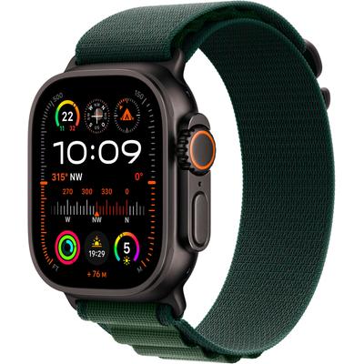 Smartwatch APPLE "Watch Ultra 2 (2024) GPS + Cellular", schwarz, Smartwatches, 49mm, Cellular, S, Alpine Loop, Topseller