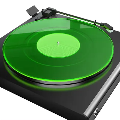 Plattenspieler Matte Platten platte Slipmat: Acryl Plattenspieler Platte Vinyl Slip Matten für Plattenspieler anti statisch Image