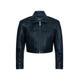 Infinity Leather Womens Black Cropped Biker Jacket - Dubai - Size 22 UK | Infinity Leather Sale | Discount Designer Brands