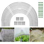 Shining House - Serre Jardin - 30 pcs Kit Maison Cerceau Jardin, Arceaux pour Serre Tunnel, Kit