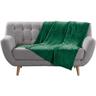 Plaid flanelle 125 x 150 cm Flanou vert