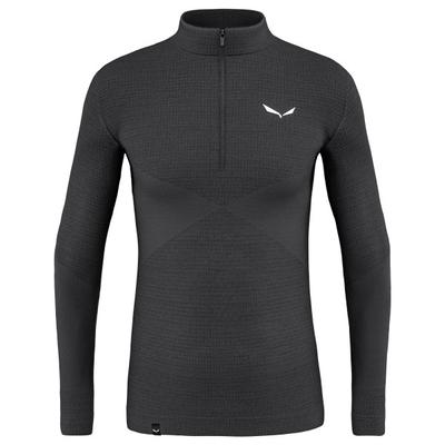 Salewa - Zebru Med Warm AMR Half Zip Tee - Merinounterwäsche Gr XXL grau/schwarz Image