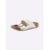 Pantolette FISCHER, Damen, Gr. 38, weiß, Lederimitat, sportlich, Schuhe