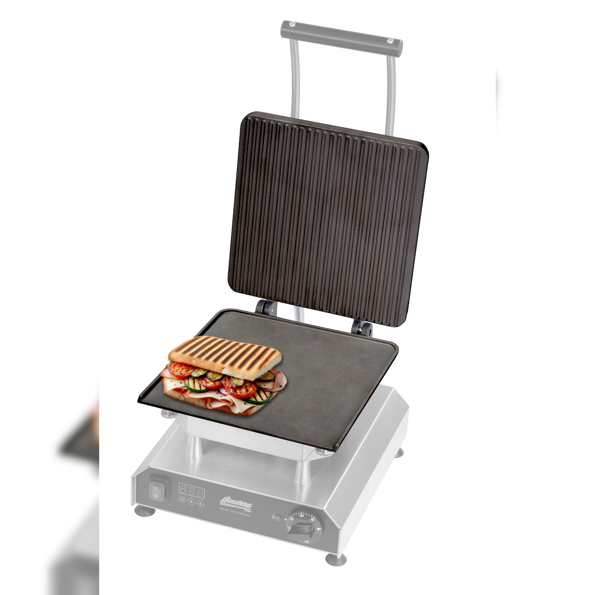 Neumärker® Panini Grill Wechselplatten für Thermocook® | Aluminiumguss mit Antihaftbeschichtung Image
