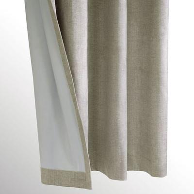 Gustin Grommet Curtain Panel Taupe, 52 x 63, Taupe