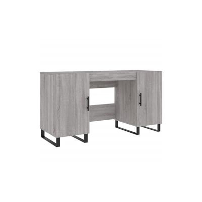 vidaXL Schreibtisch Grau Sonoma 140x50x75 cm Holzwerkstoff Image