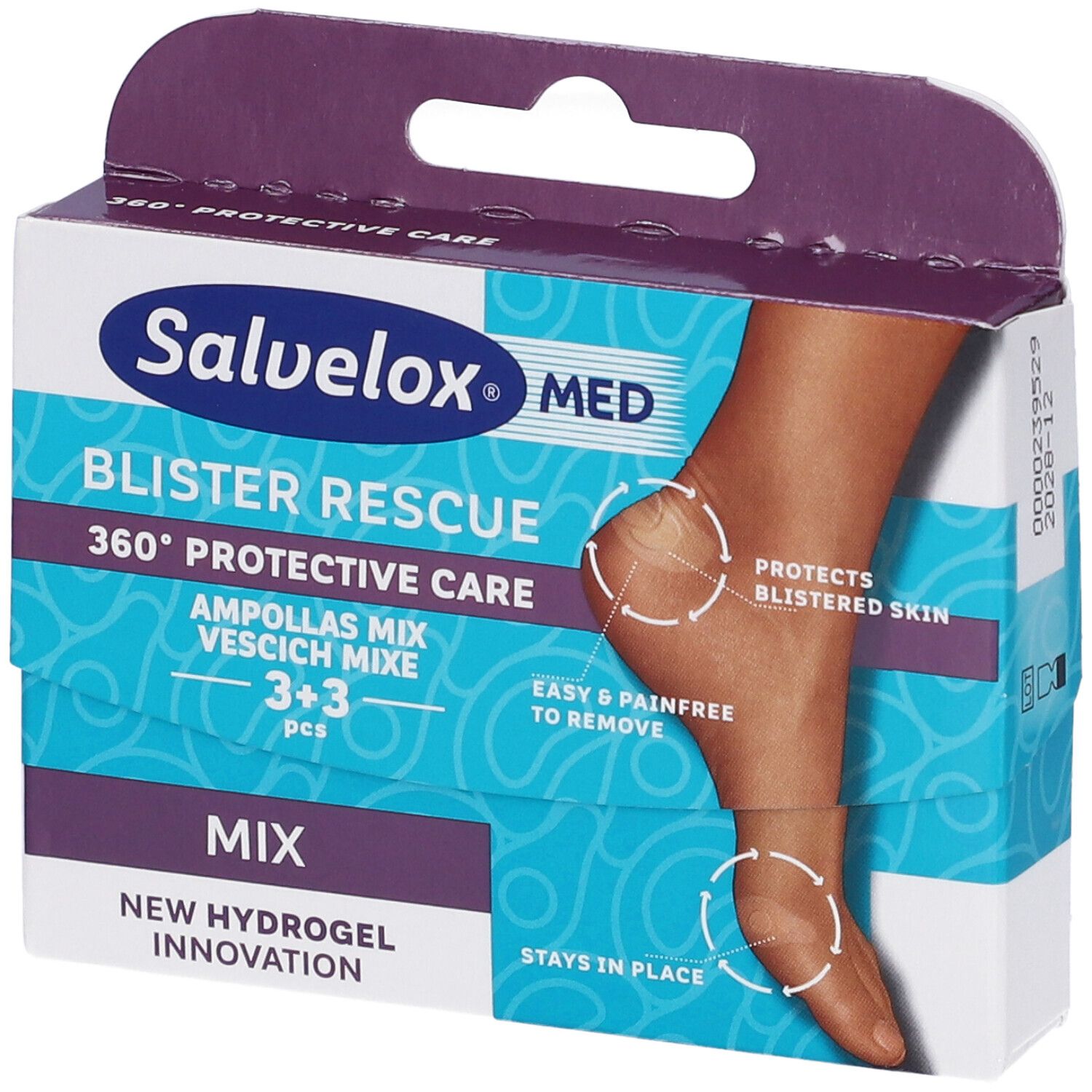 Salvelox Med Blister Rescue Mix Cerotti per Vesciche 6 pz Cerotto