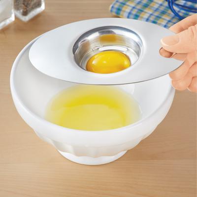 Easy-to-Use Stainless Steel Egg Separator - 5.5 x 1.31 x 3.5