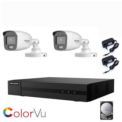 Videoüberwachung kit nachtsicht farbe 2 mpx ahd 1 tb - Hikvision