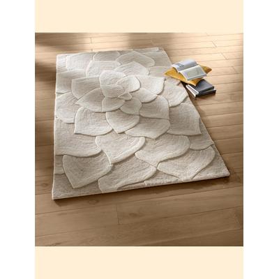Teppich HEINE HOME Gr. 6, beige (ecru), B:190cm H:18mm L:290cm, Wolle, Wolle, Teppiche Image