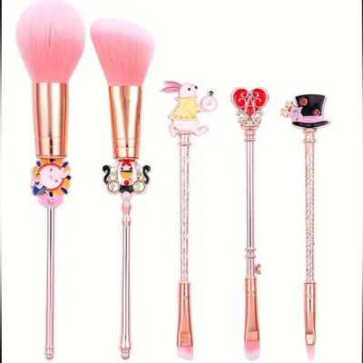 Disney Makeup | Disney’s Alice In Wonderland Makeup Brush Set, Alice In Wonderland Makeup Brush | Color: Pink | Size: Os