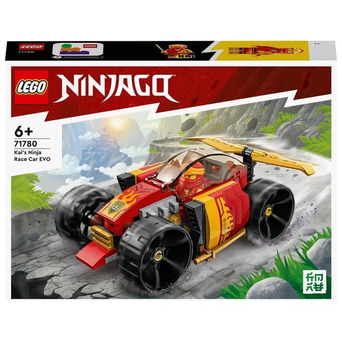 LEGO NINJAGO 71780 Auto da Corsa Ninja di Kai - EVOLUTION, Set 2in1 co