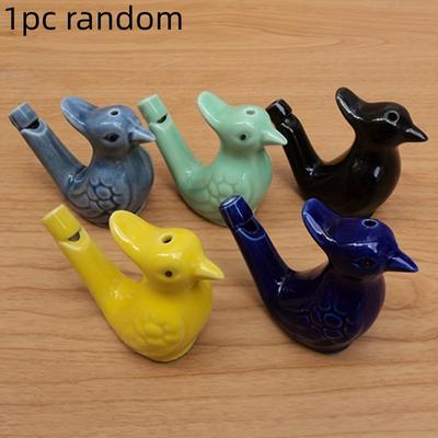 TEMU 1pc Colorful Water Bird Whistle Magpie Peacock Water Bird Whistle Bird Whistle Ceramic Artwork Eid Al-adha Mubarak