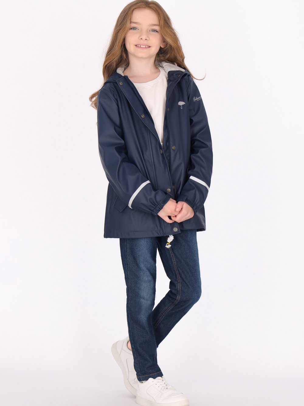 Schmuddelwedda Regenmantel Mädchen blau, 122 Image