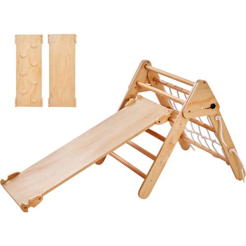 Pikler-Dreieck-Set, 4-in-1-Kletterspielzeug für Kleinkinder, Indoor-Spielplatz,