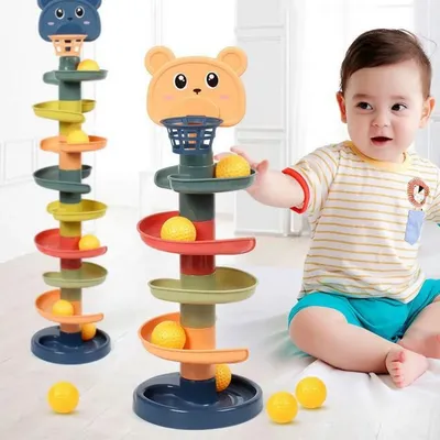 Baby Educational Toy Children Montessori Toys Educational Games Babies Stacking Track Montessori