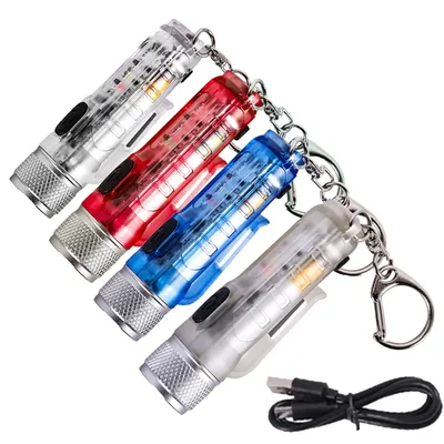 Keychain Flashlight LED Mini Keychain Flashlights Magnet Handheld Pen Light High Lumens For Camping