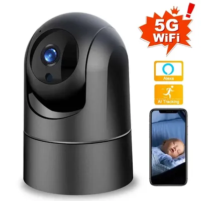 4MP IP Camera 5G WiFi 2K Baby Monitor 1080P Mini Indoor CCTV Security Camera Auto Tracking Audio Video Surveillance Camera Alexa
