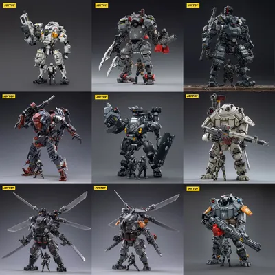 JOYTOY 1/25 God of War 86 Tiekui Dual Pilot lron Wrecker Steel Bone Mecha Collection Model Toys