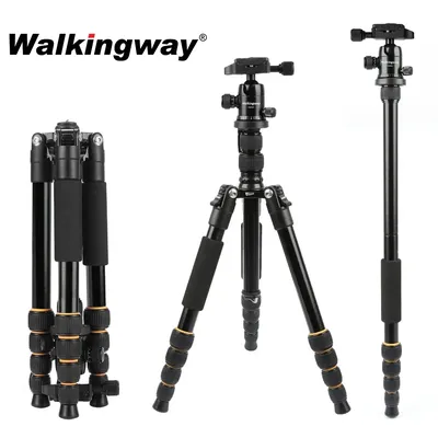 Q666 Camera Tripod Professional Tripod Phone Stand Protable Travel Camera Monopod for DSLR Smartphone Video Live Broadcast