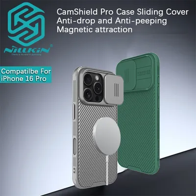 Nillkin For iPhone 16 Pro Max/iPhone 15 Pro Max/15+/14 Pro Max/14 Plus/14/13 CamShield Pro Magnetic