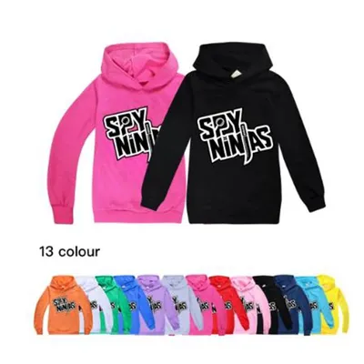 Fashion Boys Funny Game 3D Print T Shirt Spy Ninjas Long Sleeve Children T-Shirts Spring Fall Kids