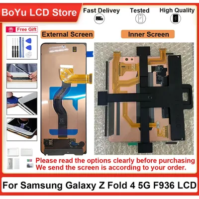 AMOLED 7.6" z fold 4 Screen For Samsung Galaxy Z Fold 4 5G F936 SM-F936B F936U F936N LCD with Touch