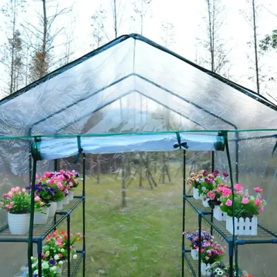 Plant Cover Plant Greenhouse Cover Warm Room PVC Greenhouse Plastic Garden Outdoor Plants Grow House