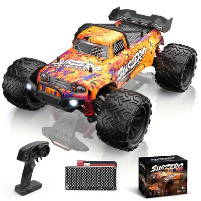 TEMU 1:16 Scale 40km/h 4wd Remote-controlled Off-road Car, Featuring Dual Motors And Led Lights, Perfect As Birthday Or Holiday Gifts For Children Aged 8 And Above.