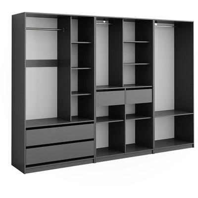 Vicco - Kleiderschrank Elmo, Anthrazit, 100 x 200 cm 3er Set Image