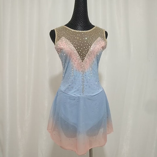 Eiskunstlauf-Performance-Kostüm Kinder-Erwachsenen-Rhythmus-Skating-Rock Sportrock Kosten Trainingskostüm Image