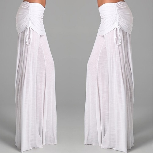 pantaloni da yoga a gamba larga da donna pantaloni a vita alta pantaloni da ballo a vita alta asciugatura rapida viola bianco nero yoga pilates danza sport abbigliamento sportivo microelastico