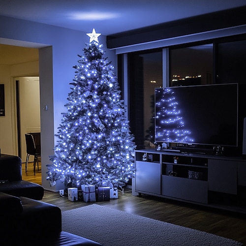 Elegante Hochzeitsempfangs-Party LED Lichterkette Plug-in Feenlichter 8 Modi wasserdicht für Innen/Außen Baumlichter für Hochzeit Party Schlafzimmer Dekorationen EU-Stecker und US-Stecker Image