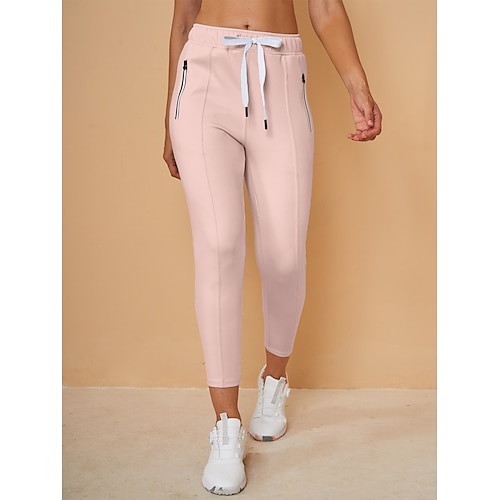 Damen Golf-Jogger Dunkelgrau Waldgrün Violett Unterteile Damen-Golfkleidung, Kleidung, Outfits, Kleidung Image