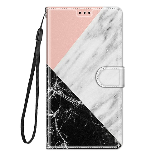 Handy Hülle Handyhüllen Für iPhone 14 Pro Max Plus 13 12 11 Pro Max Rückseite Mit Ständer Mit Handgelenkschlaufe Kartenfach Retro TPU PU-Leder Image