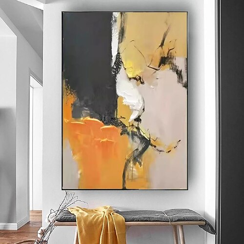 handgefertigte Ölgemälde Leinwand Wandkunst Dekoration moderne abstrakte für Wohnkultur gerollt rahmenlose ungedehnte Malerei Image