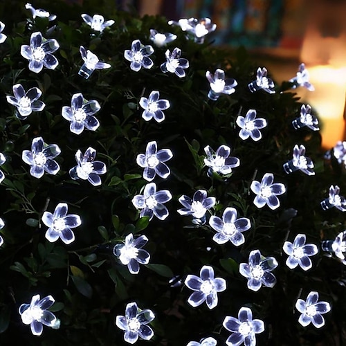 10M LED Kirschblüten Feenlichter wasserdicht 100 LEDs Kristallblumen Girlande Außenhochzeit perfekt für Außenhochzeitsdekorationen Image