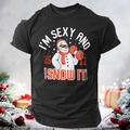 natale uomo divertente natale grafica t-shirt pupazzo di neve lettera stampata nero rosso blu scuro t-shirt grafica 100% cotone sport classico manica corta comoda t-shirt estate primavera moda