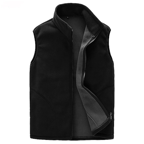 Per donna Gilet da pesca Cappotto invernale Gilet in pile da escursionismo Giacca Invernale Trench Top Esterno Calore Termico Antivento Asciugatura Rapida Multi tasche Inverno Poliestere Nero Rosso