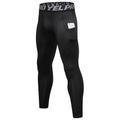 Per uomo Pantaloni Pantaloni a compressione con tasca per telefono Vita alta Livello Base Inverno Fasciante in vita Sollevamento dei glutei Asciugatura rapida Fitness Allenamento in palestra Corsa
