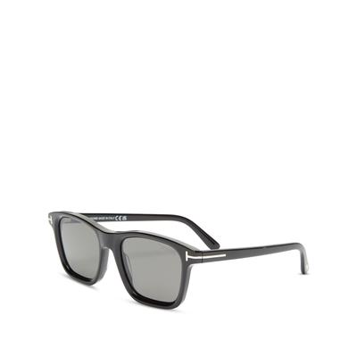 Tom Ford Barron Square Sunglasses, 54mm - Black/Smoke Polarized