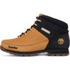 Schnürboots TIMBERLAND "EURO SPRINTMID LACE UP BOOT", Gr. 43,5, gelb (wheat, nubuck, w, schwarz), Leder, Synthetik, sportlich, Schuhe, Winterstiefel, Schnürstiefel, Winterschuhe