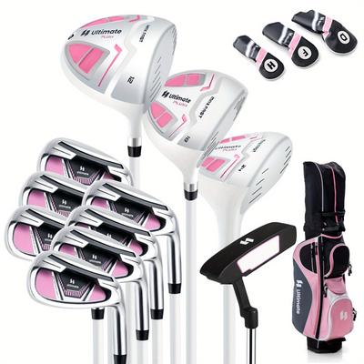 TEMU Goplus Womenâ€™s Complete Golf Club Set Golf Club Package Set W/ Rain Hood, Right Hand