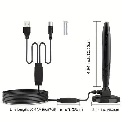 TEMU 5600 Miles Digital Tv Antenna Hdtv 4k 1080p Long Range