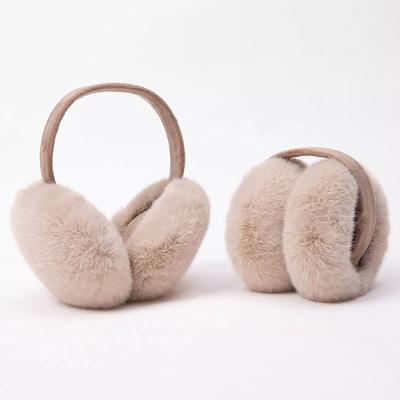 Ear Muffs for Winter Fluffy Foldable Earmuffs Thermal Soft Removable Ear Covers Winter Ear Warmers for Women