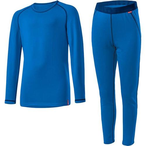 LÖFFLER Kinder SET LANG TRANSTEX® WARM, Größe 152 in Blau